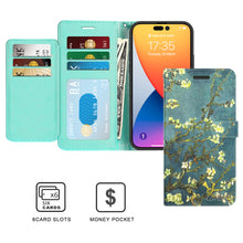 Load image into Gallery viewer, Apple iPhone 14 Pro Wallet Case RFID Blocking Leather Folio Phone Pouch
