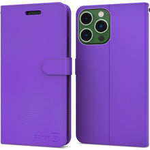 Load image into Gallery viewer, Apple iPhone 14 Pro Max Wallet Case RFID Blocking Leather Folio Phone Pouch
