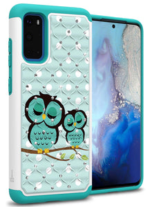 Samsung Galaxy S20 Case - Rhinestone Bling Hybrid Phone Cover - Aurora Series