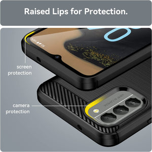 Nokia G400 Case Slim TPU Phone Cover w/ Carbon Fiber