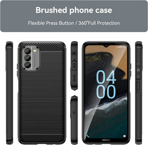 Nokia G400 Case Slim TPU Phone Cover w/ Carbon Fiber