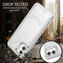 Load image into Gallery viewer, Nothing Phone 1 Clear Hybrid Slim Hard Back TPU Case Chrome Buttons
