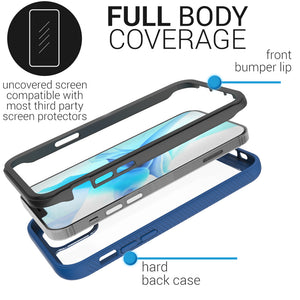 Apple iPhone 12 Pro Max Case - Heavy Duty Shockproof Clear Phone Cover - EOS Series