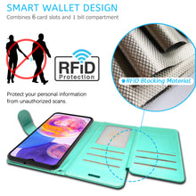 Load image into Gallery viewer, Samsung Galaxy A23 5G Wallet Case RFID Blocking Leather Folio Phone Pouch
