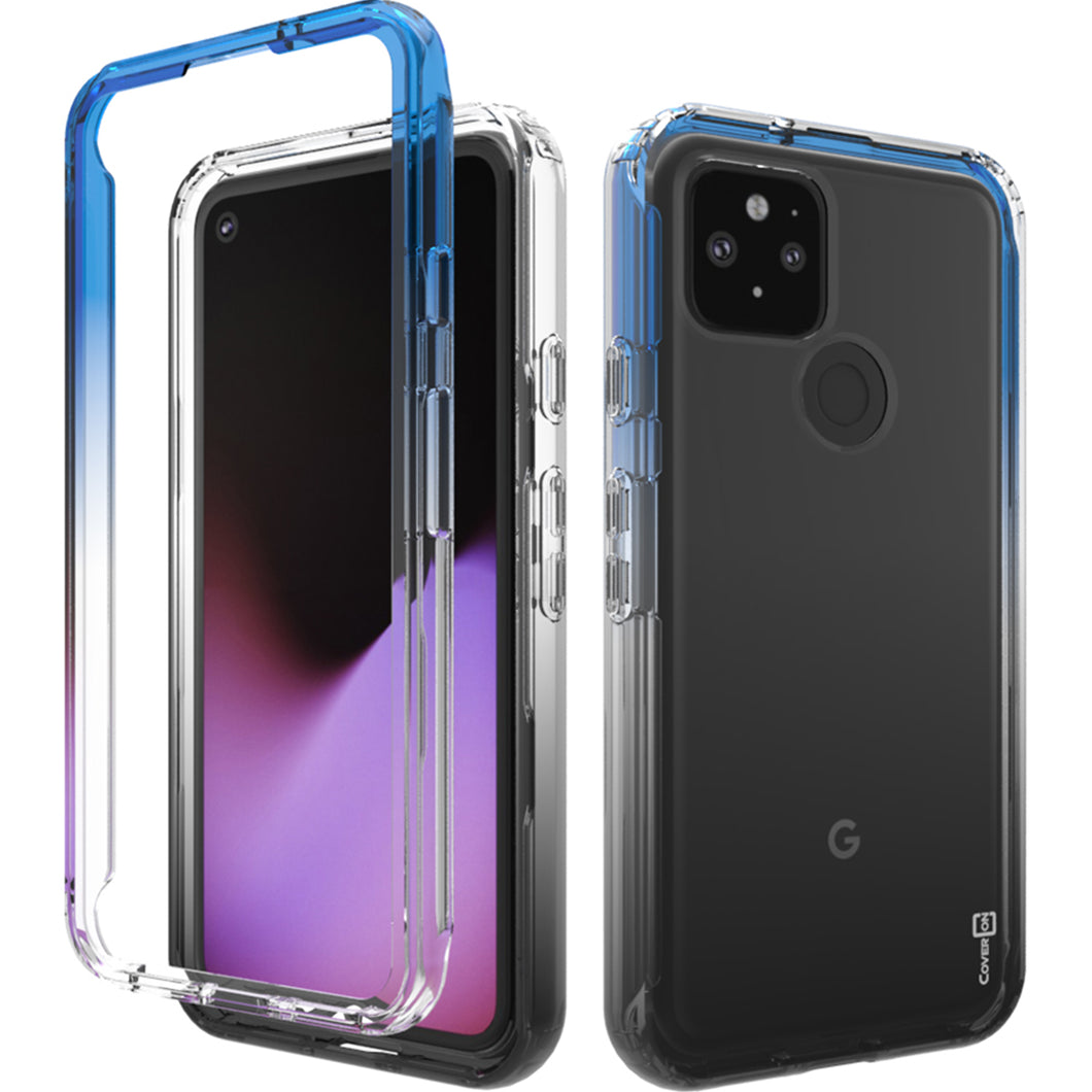 Google Pixel 4a 5G Clear Case Full Body Colorful Phone Cover - Gradient Series