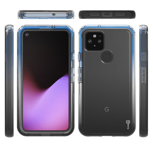 Google Pixel 5 Clear Case Full Body Colorful Phone Cover - Gradient Series