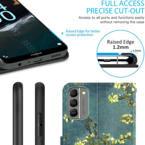 Nokia G400 5G Wallet Case RFID Blocking Leather Folio Phone Pouch