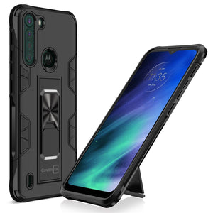 Motorola Moto One Fusion Case with Magnetic Kickstand Ring