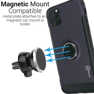 iPhone 11 Pro Max Ring Case - Magnetic Car Mount Compatible - Magna Series
