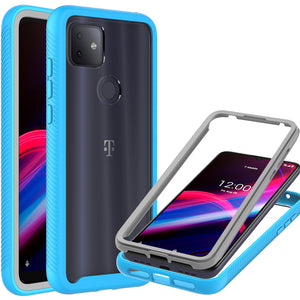 TCL T-Mobile Revvl 4 Plus Case - Heavy Duty Shockproof Clear Phone Cover - EOS Series