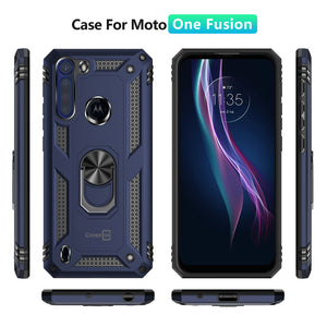 Motorola Moto One Fusion Case with Metal Ring - Resistor Series