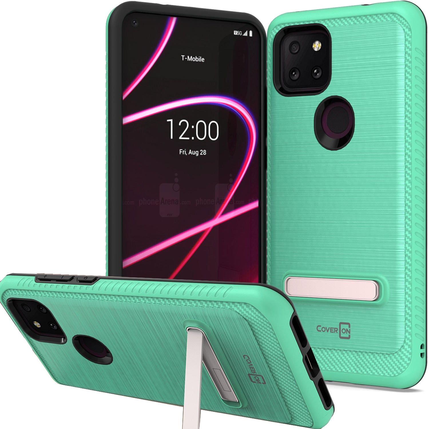 TCL T-Mobile Revvl 5G Case - Metal Kickstand Hybrid Phone Cover TCL T-Mobile Revvl 5G Case - Metal Kickstand Hybrid Phone Cover