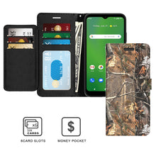 Load image into Gallery viewer, Cricket Ovation / AT&amp;T Radiant Max Wallet Case - RFID Blocking Leather Folio Phone Pouch - CarryALL Series
