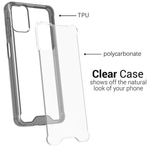Motorola Moto G9 Plus Clear Case Hard Slim Protective Phone Cover - Pure View Series
