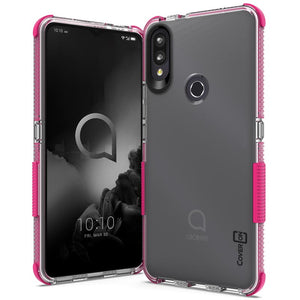 Alcatel 3V 2019 Clear Case - Protective TPU Rubber Phone Cover - Collider Series