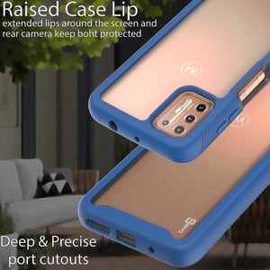 Motorola Moto G9 Plus Case - Heavy Duty Shockproof Clear Phone Cover - EOS Series