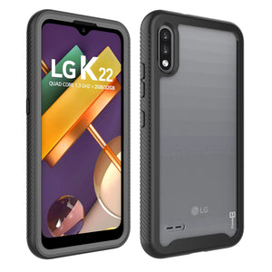 LG K22 / K22+ Plus / K32 Case - Heavy Duty Shockproof Clear Phone Cover - EOS Series