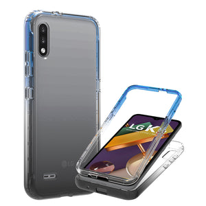LG K22 / K22+ Plus / K32 Clear Case Full Body Colorful Phone Cover - Gradient Series