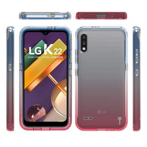 LG K22 / K22+ Plus / K32 Clear Case Full Body Colorful Phone Cover - Gradient Series