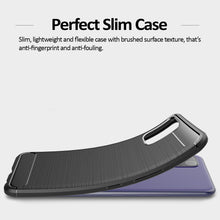 Load image into Gallery viewer, LG K52 / K62 / Q52 Slim Soft Flexible Carbon Fiber Brush Metal Style TPU Case
