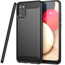 Load image into Gallery viewer, Samsung Galaxy A02s Slim Soft Flexible Carbon Fiber Brush Metal Style TPU Case
