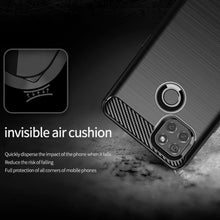 Load image into Gallery viewer, Motorola Moto G9 Power Slim Soft Flexible Carbon Fiber Brush Metal Style TPU Case
