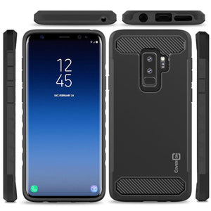 Samsung Galaxy S9 Plus Case - Hybrid Phone Cover with Carbon Fiber Accents - Arc Series