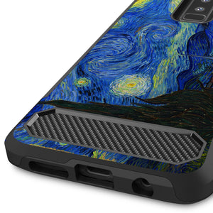 Samsung Galaxy S9 Plus Case - Hybrid Phone Cover with Carbon Fiber Accents - Arc Series