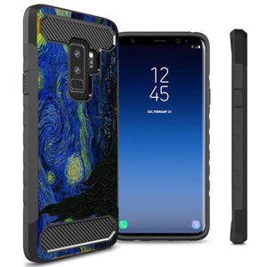 Samsung Galaxy S9 Plus Case - Hybrid Phone Cover with Carbon Fiber Accents - Arc Series