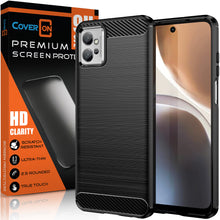 Load image into Gallery viewer, Motorola Moto G32 Case Slim TPU Phone Cover w/ Carbon Fiber
