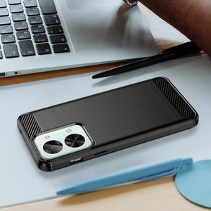 OnePlus Nord 2T Case Slim TPU Phone Cover w/ Carbon Fiber