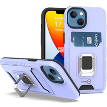 Load image into Gallery viewer, Apple iPhone 14 Plus Credit Card Holder Phone Case w/ Ring
