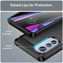 Load image into Gallery viewer, Motorola Edge 2022 / Edge 5G UW 2022 Case Slim TPU Phone Cover w/ Carbon Fiber
