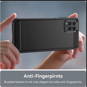 T-Mobile Revvl 6 Pro 5G Case Slim TPU Phone Cover w/ Carbon Fiber