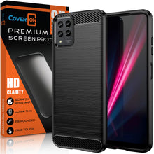 Load image into Gallery viewer, T-Mobile Revvl 6 Pro 5G Case Slim TPU Phone Cover w/ Carbon Fiber
