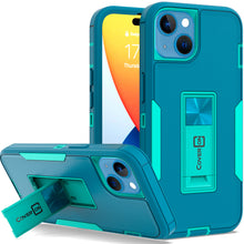 Load image into Gallery viewer, Apple iPhone 14 Case Heavy Duty Rugged Phone Cover w/ Kickstand
