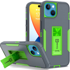 Apple iPhone 14 Plus Case Heavy Duty Rugged Phone Cover w/ Kickstand