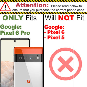 Google Pixel 6 Pro Case - Heavy Duty Protective Hybrid Phone Cover - HexaGuard Series