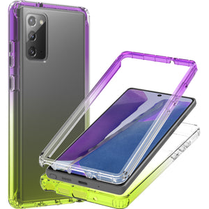 Samsung Galaxy Note 20 Clear Case Full Body Colorful Phone Cover - Gradient Series