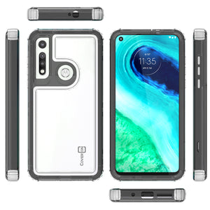 Motorola Moto G Fast Clear Case - Full Body Tough Military Grade Shockproof Phone Cover