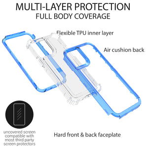 Apple iPhone 12 Mini Clear Case - Full Body Tough Military Grade Shockproof Phone Cover