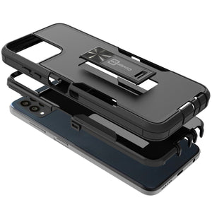T-Mobile Revvl 6 Pro 5G Case Heavy Duty Rugged Phone Cover w/ Kickstand
