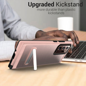 Samsung Galaxy Note 20 Ultra Case - Metal Kickstand Hybrid Phone Cover - SleekStand Series