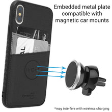 Load image into Gallery viewer, iPhone XS / iPhone X Card Case - Credit Card Holder and Magnetic Car Mount Compatbile Phone Cover - EDC Series
