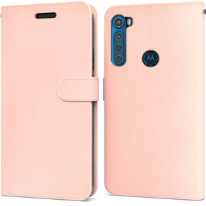 Motorola Moto One Fusion Plus Wallet Case - RFID Blocking Leather Folio Phone Pouch - CarryALL Series
