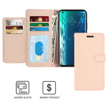 Load image into Gallery viewer, Motorola Moto Edge Wallet Case - RFID Blocking Leather Folio Phone Pouch - CarryALL Series
