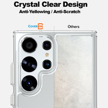 Load image into Gallery viewer, Samsung Galaxy S23 Ultra Clear Hybrid Slim Hard Back TPU Case Chrome Buttons
