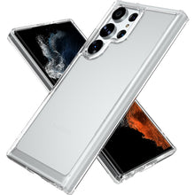 Load image into Gallery viewer, Samsung Galaxy S23 Ultra Clear Hybrid Slim Hard Back TPU Case Chrome Buttons
