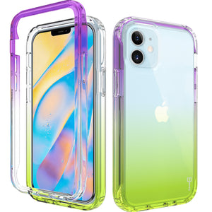 Apple iPhone 12 Mini Clear Case Full Body Colorful Phone Cover - Gradient Series