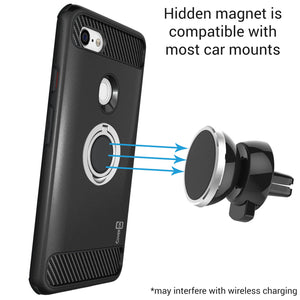 iPhone XS / iPhone X Case with Ring - Magnetic Mount Compatible - RingCase Series